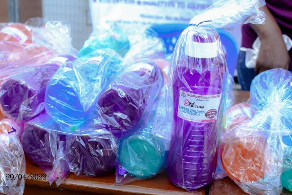 Gift packs prepared for children outreach